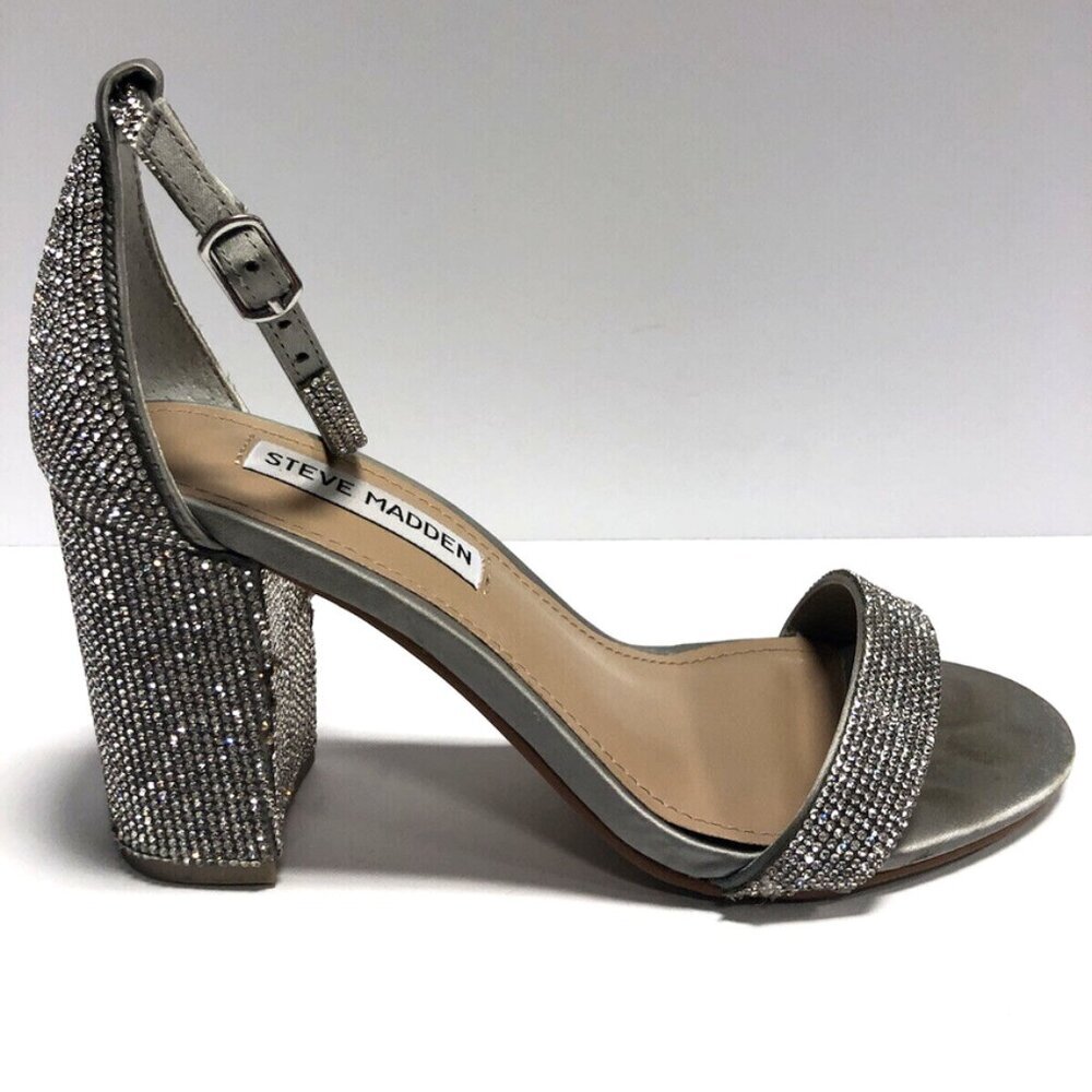 Steve Madden Women’s Delair, Ankle Strap Block Heels, Size 6.5M. - Picture 1 of 6